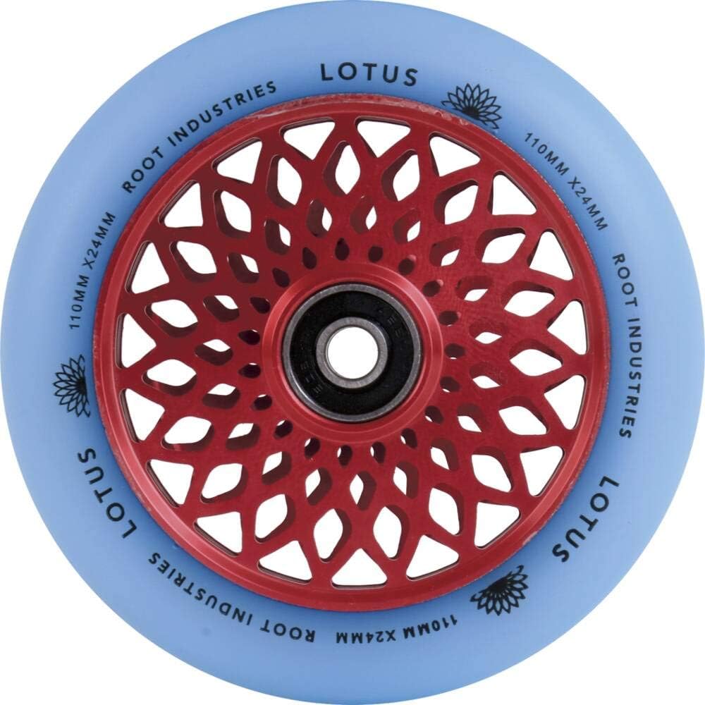 Root Industries Lotus Stunt-Scooter Rolle 110mm + Fantic26 Sticker (Pink/Pu Isotope), Pink/Pu Isotop