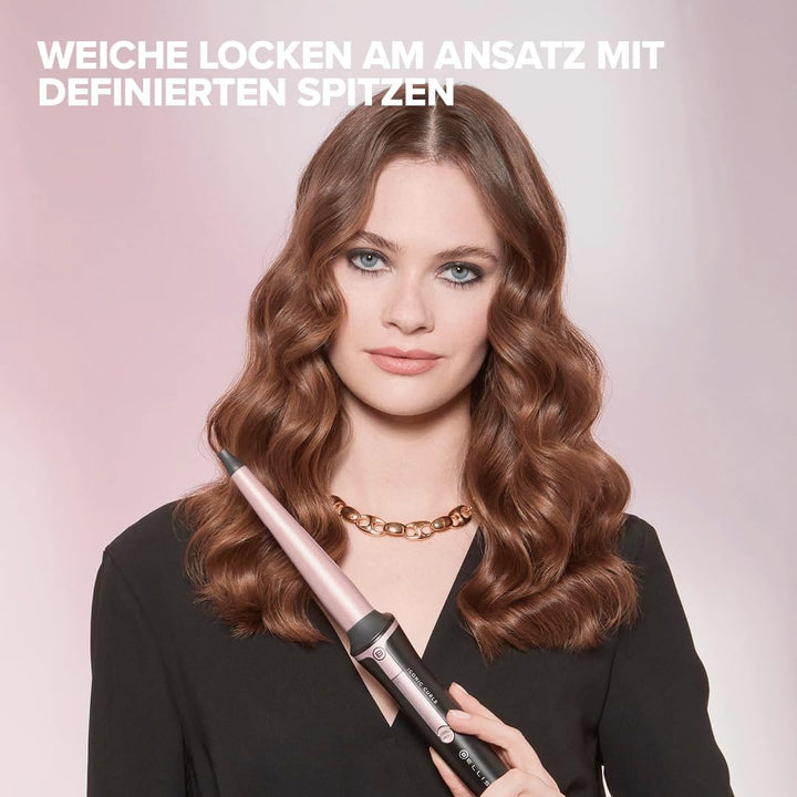 Bellissima Iconic Curls, Lockenstab, Keramikbeschichtung, konische Form für weiche Locken und defini