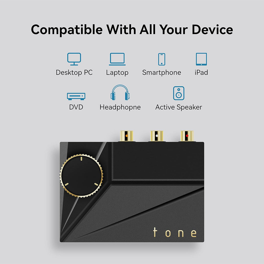 khadas Tone2 Pro - Kopfhörerverstärker DSD512/768K/32Bit ES9038Q2M Hohe Auflösung Tragbarer Ausgewog