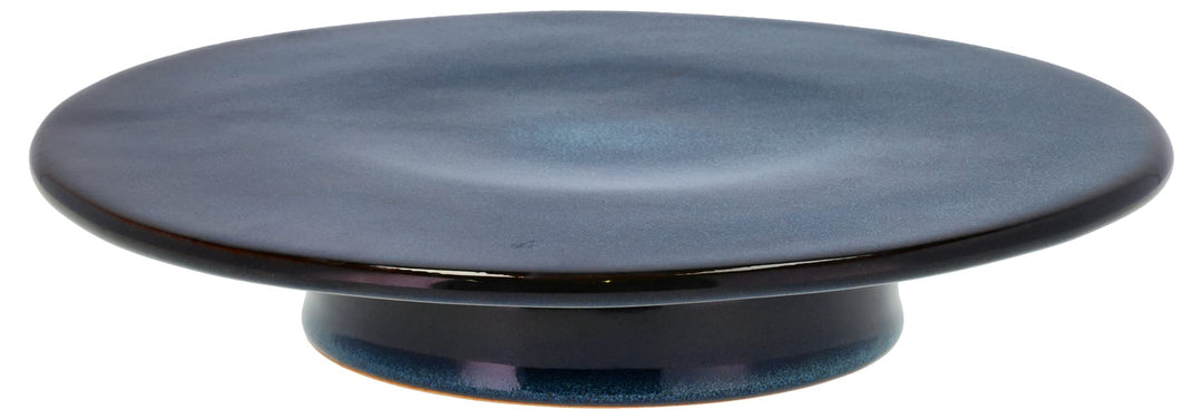 BITZ Tortenplatte mit Fuss, Durchm. 30 cm, Höhe 5,5 cm, Dunkelblau, Dunkelblau