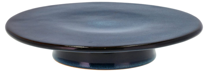 BITZ Tortenplatte mit Fuss, Durchm. 30 cm, Höhe 5,5 cm, Dunkelblau, Dunkelblau