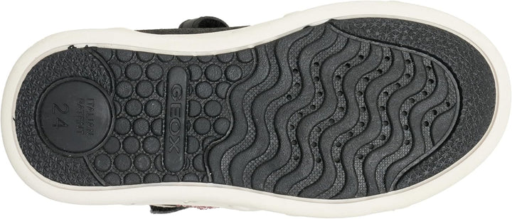 Geox Mädchen J Skylin Girl Sneaker 24 EU Black Dk Pink, 24 EU Black Dk Pink