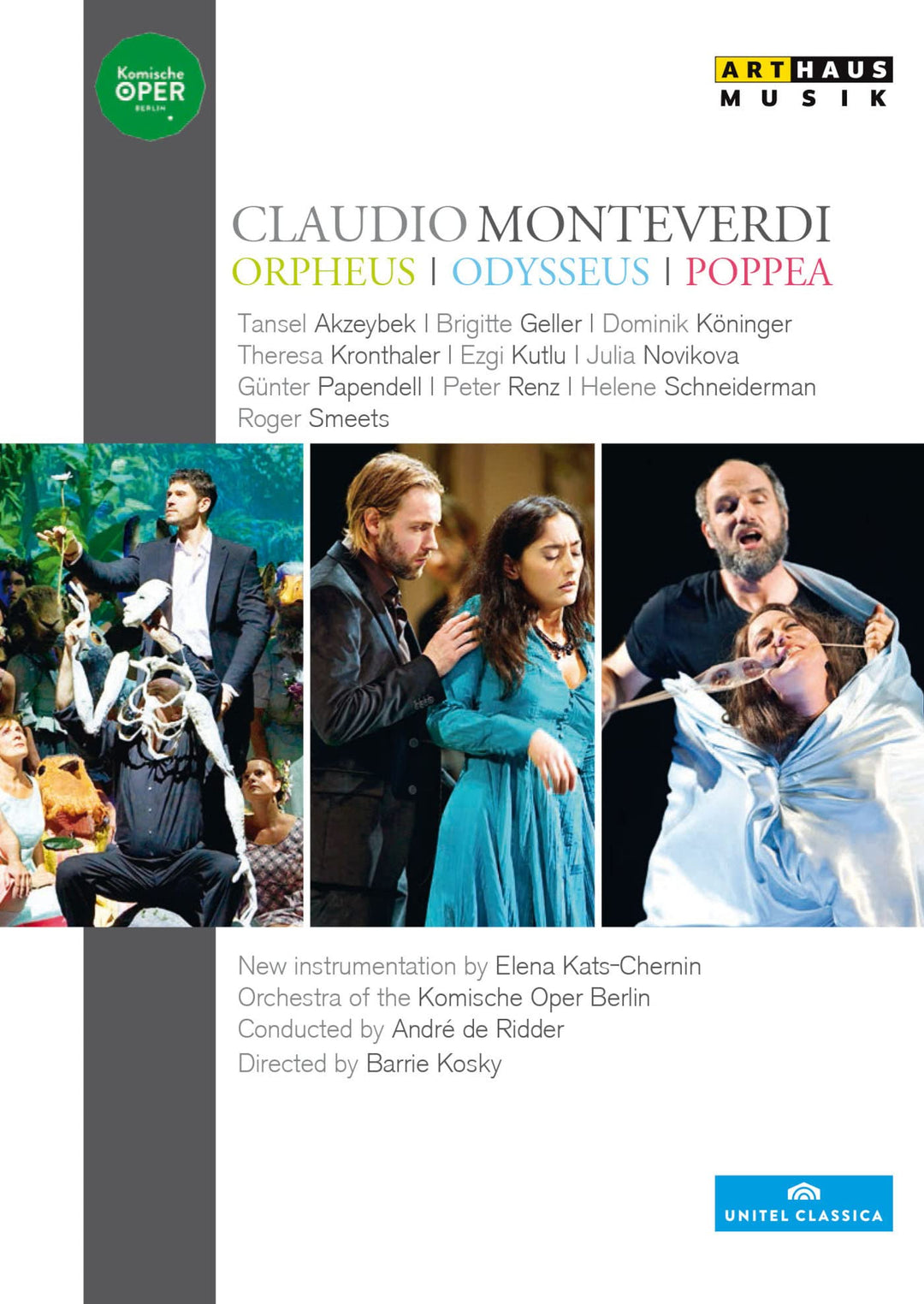 Monteverdi: Orpheus / Odysseus / Poppea, DVD