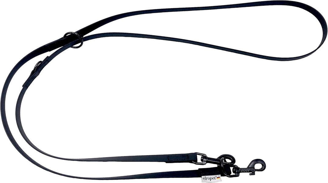 Biothane Hundeleine schwarzer Haken verstellbar für kleine Hunde/grosse Hunde 2m / 2,40m / 2,80m / 3