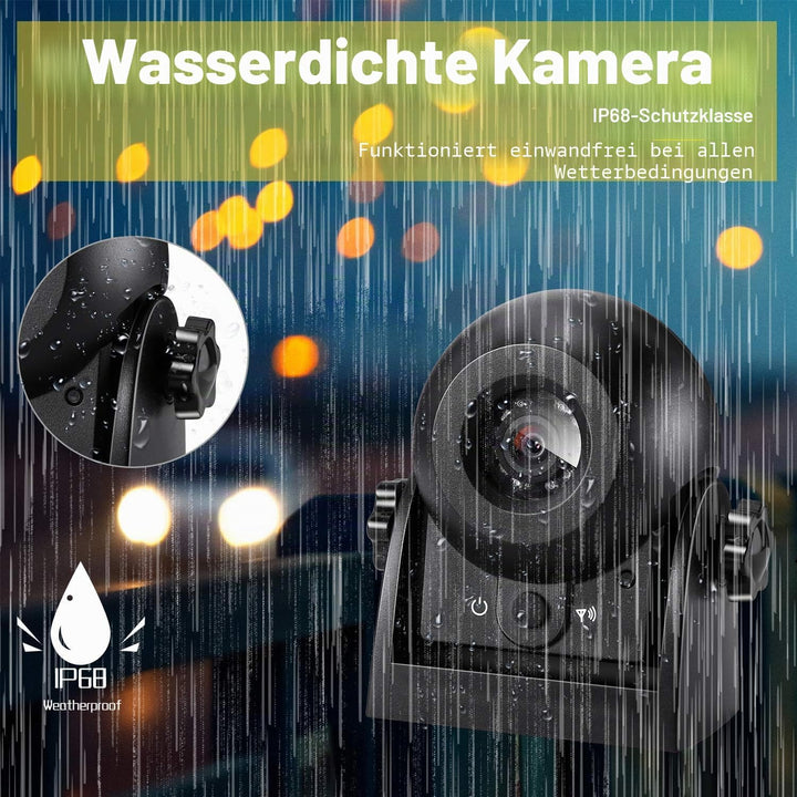 Kabellose Rückfahrkamera, Uzone WiFi Auto magnetische Rückfahrkamera Super Nachtsicht IP68 Wasserdic