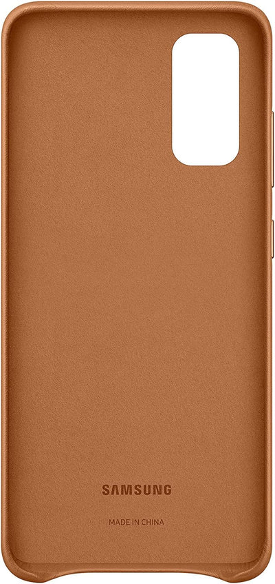 Samsung Leather Smartphone Cover EF-VG980 für Galaxy S20 | S20 5G Handy-Hülle, echtes Leder, Schutz