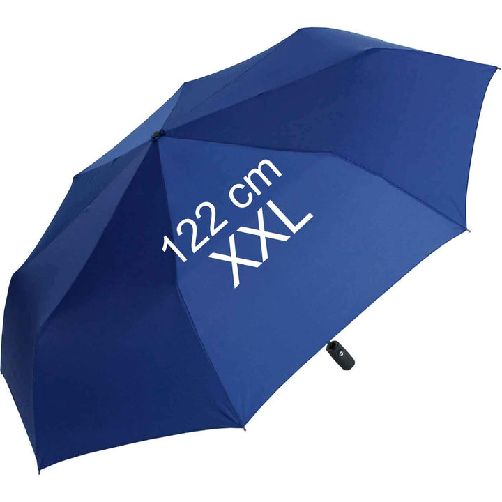 XXL Taschenschirm mit Auf-Zu-Automatik - Full Class - 122 cm grosses Dach Blau, Blau