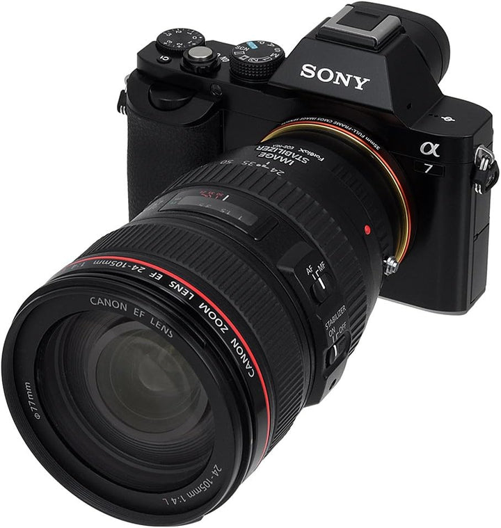 Fotodiox Lens Mount Adapter Compatible with Canon EOS EF and EF-S Lenses on Sony E-Mount Cameras Can