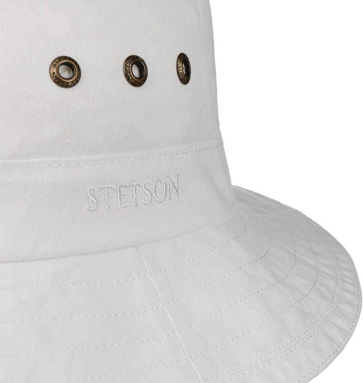 Stetson Reston Freizeithut Damen/Herren (Kophöhe ca. 9cm) - Schlapphut aus Bio-Baumwolle Packable -
