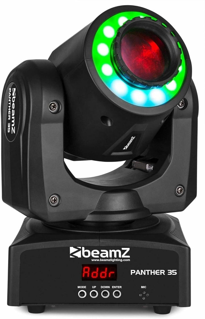 BeamZ Panther 35 - Moving Head LED und 35W LED - Vielseitiger und leistungsstarker DMX Movinghead, 7