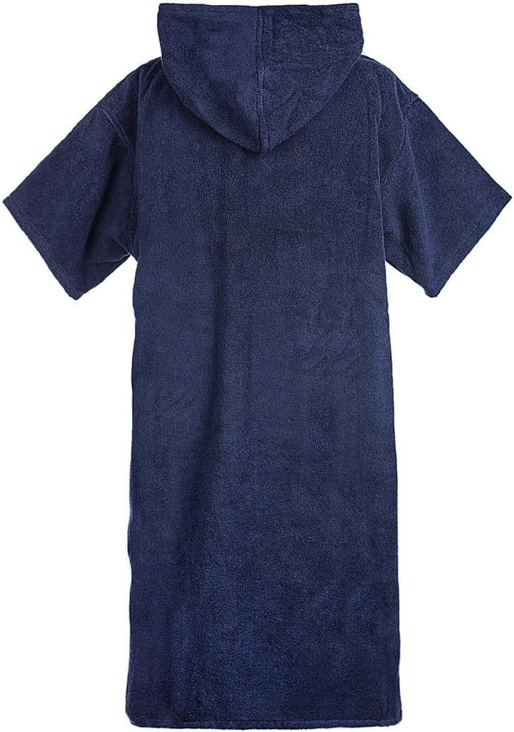 ATLANTIC SHORE | Surf Poncho | Badeponcho mit Kapuze aus 100% Baumwolle | Unisex | Basic für Erwachs