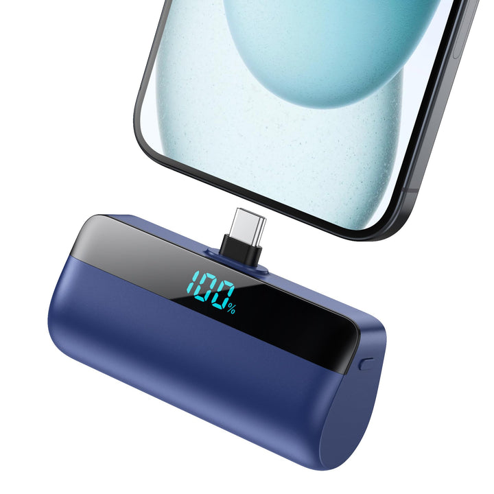 Feob Mini Power Bank 5200mAh für iPhone 17/16/15 Serie, PD Schnellladung Powerbank USB C Externer Ak