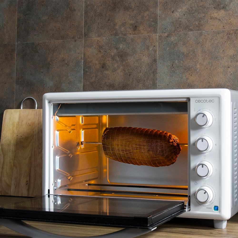 Cecotec Tischkonvektionsofen 46 Liter Bake&Toast 4600 White Gyro. 2000 W, Innenbeleuchtung, 12 Funkt