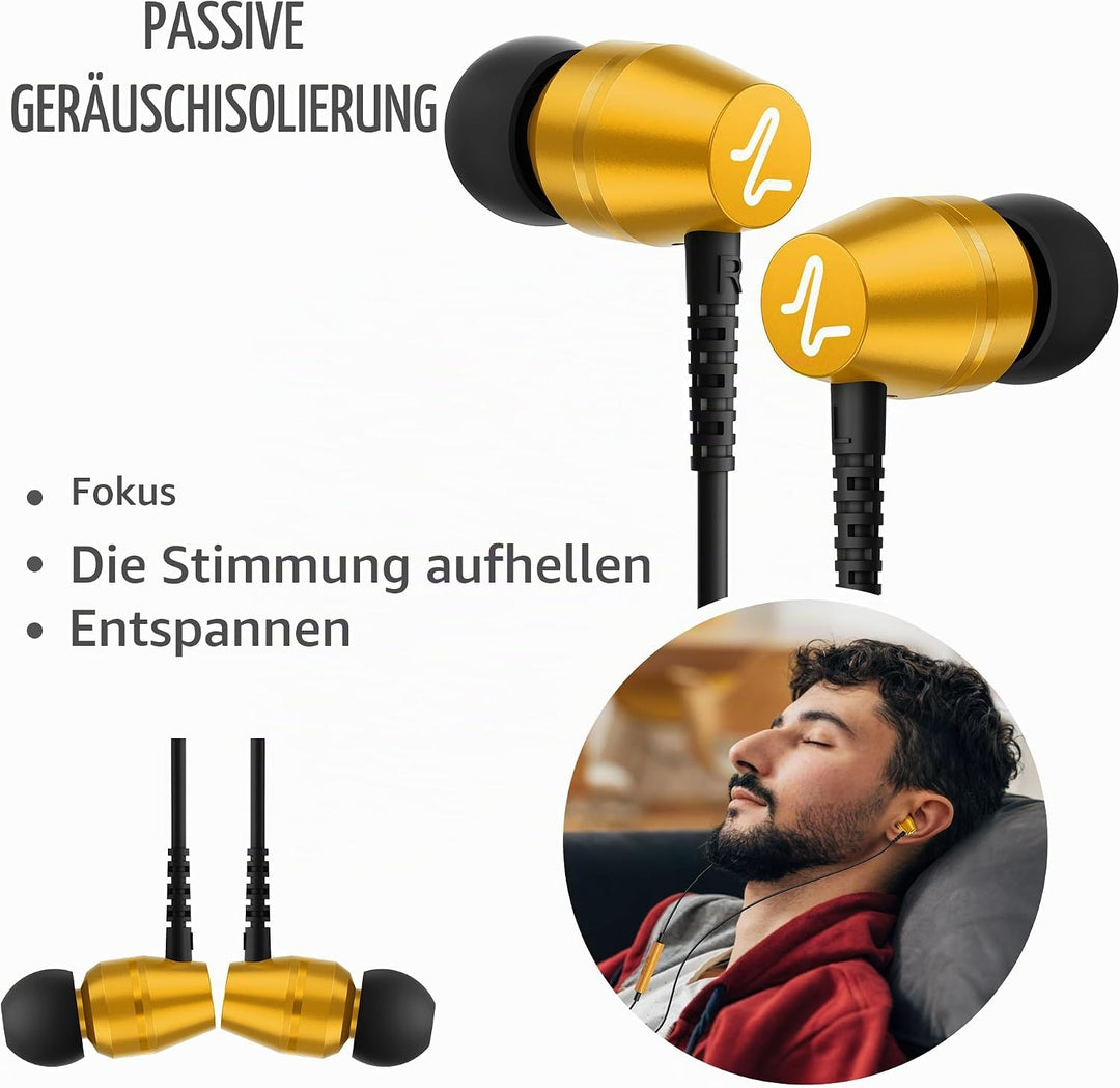 LUDOS OMNITONE USB C Kopfhörer, 5 Jahre Garantie für iPhone 16 15 Pro Max Plus Samsung Galaxy S24 S2