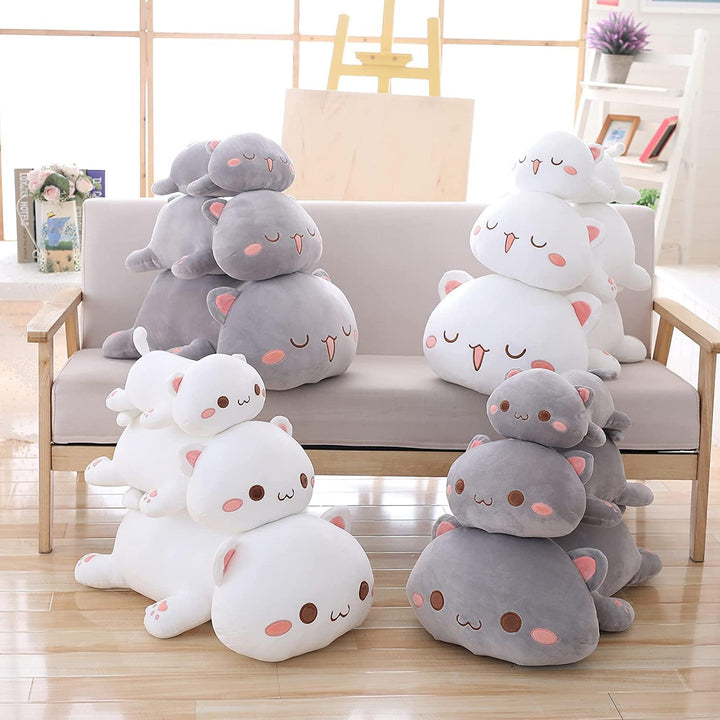 shownicer Plüschtier Katze Kuscheltier Stofftier Kawaii Katze Plüsch, Kätzchen Plüschkissen Spielzeu
