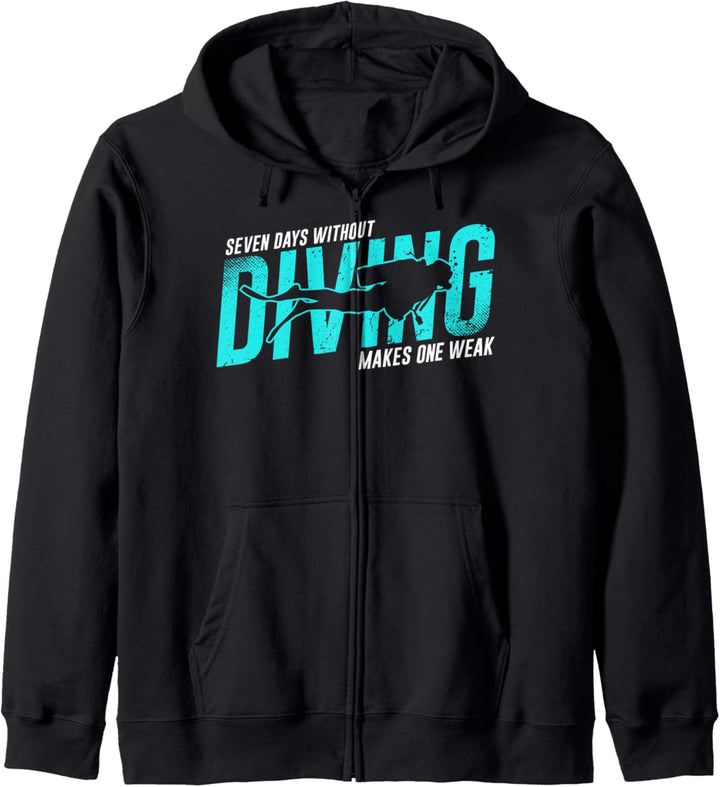 Tauchen Scuba Diving Lustig Spruch Fun Taucher Taucherin Kapuzenjacke