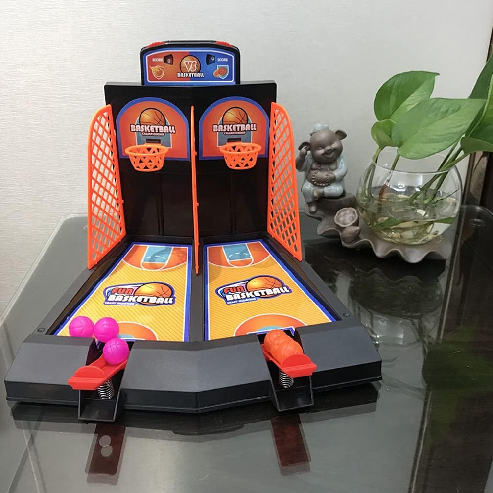 Mini-Basketballspiel, Desktop-Basketball-Spiel-Set, ein oder zwei Spieler, Finger-Basketball-Schiess