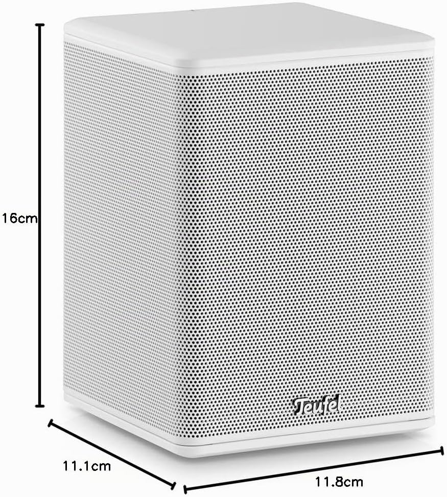 Teufel Effekt 2 Kabelloses, aktives Stereo-Lautsprecher-Paar als Rear-Speaker - weiss, Weiss