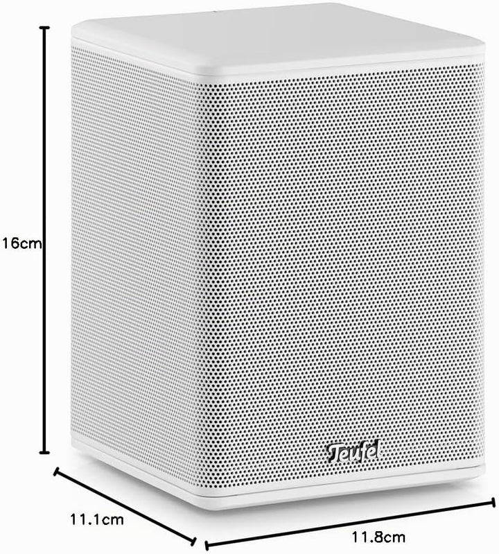 Teufel Effekt 2 Kabelloses, aktives Stereo-Lautsprecher-Paar als Rear-Speaker - weiss, Weiss