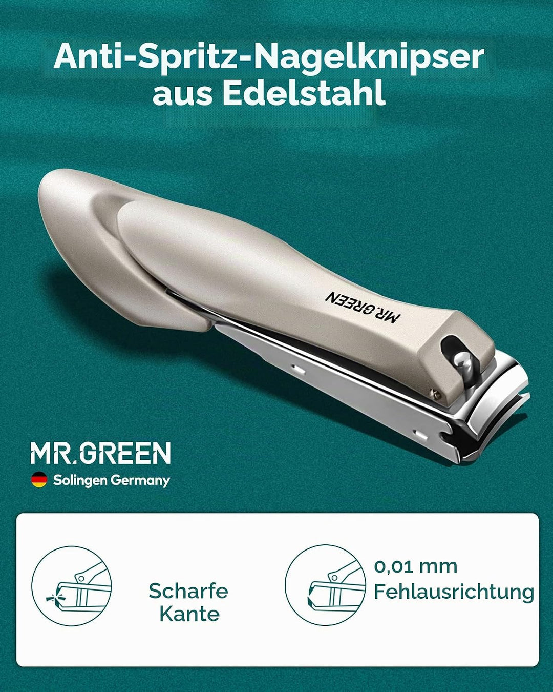 MR.GREEN Maniküre Set 9 in 1, Vollfunktion Höhere Qualität Nagelknipser Set, Professionelles Pedikür