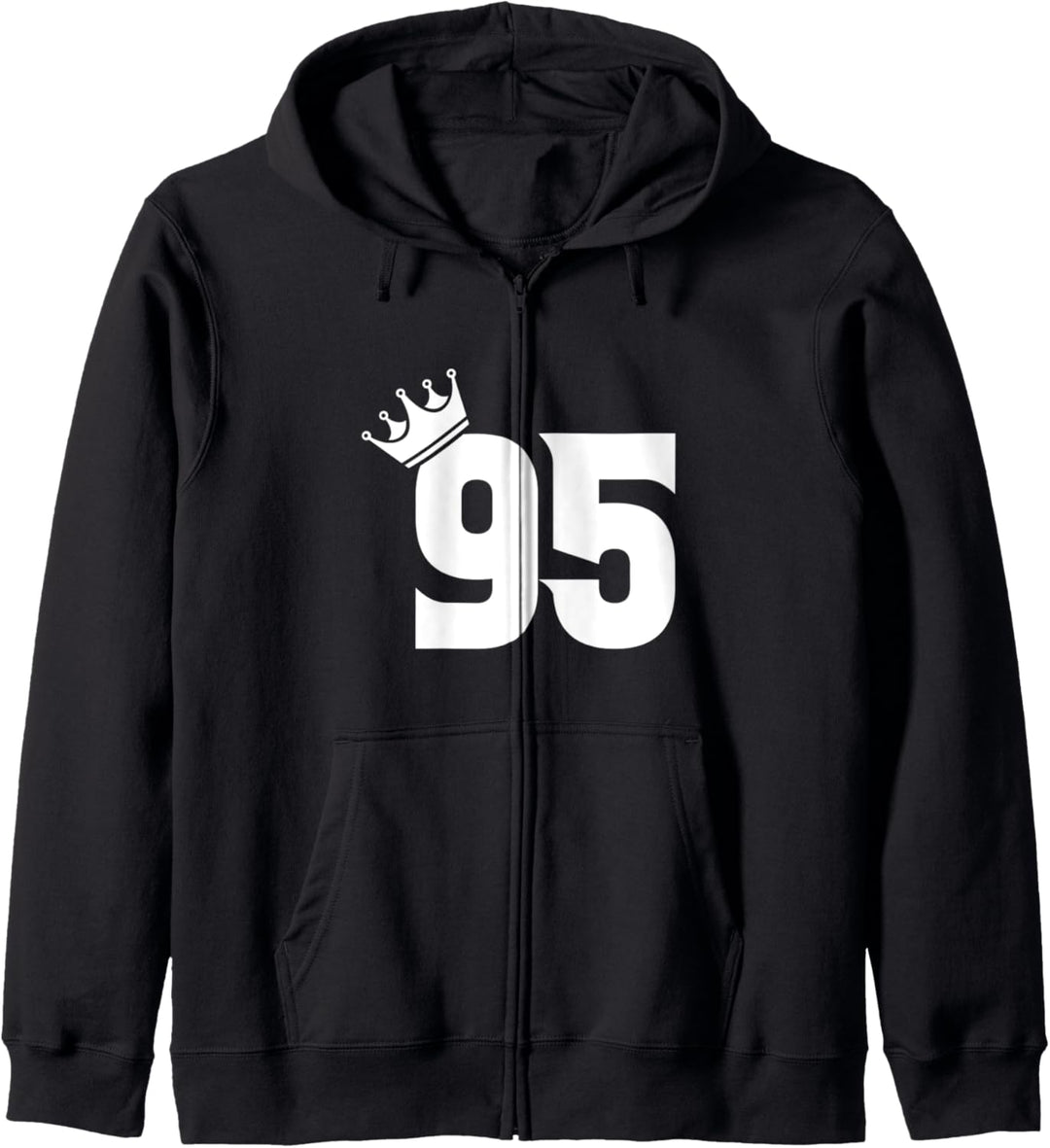 95. Geburtstag Frauen Männer Vintage Zahl 95 mit Krone Kapuzenjacke