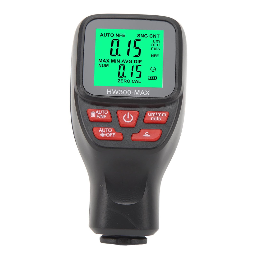 Lackdickenmessgerät, Hochpräzises Digitales 6-FilmMessgerät für Metall 0-2000 um Meter Auto e Schwar