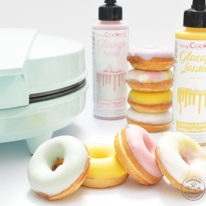 ScrapCooking - Mini Donuts Factory - Donut Maker - Donut Maschine - Mit Antihaft-Heizplatte - Gesche