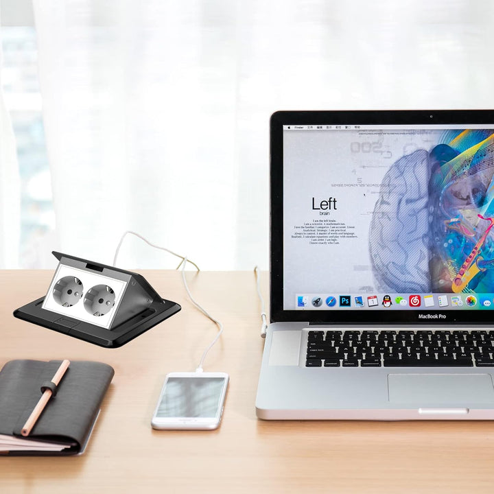 AXOTEN wasserdichte Versenkbare Steckdose Küche Versenkbare Steckdose Bodensteckdose für Boden Tisch