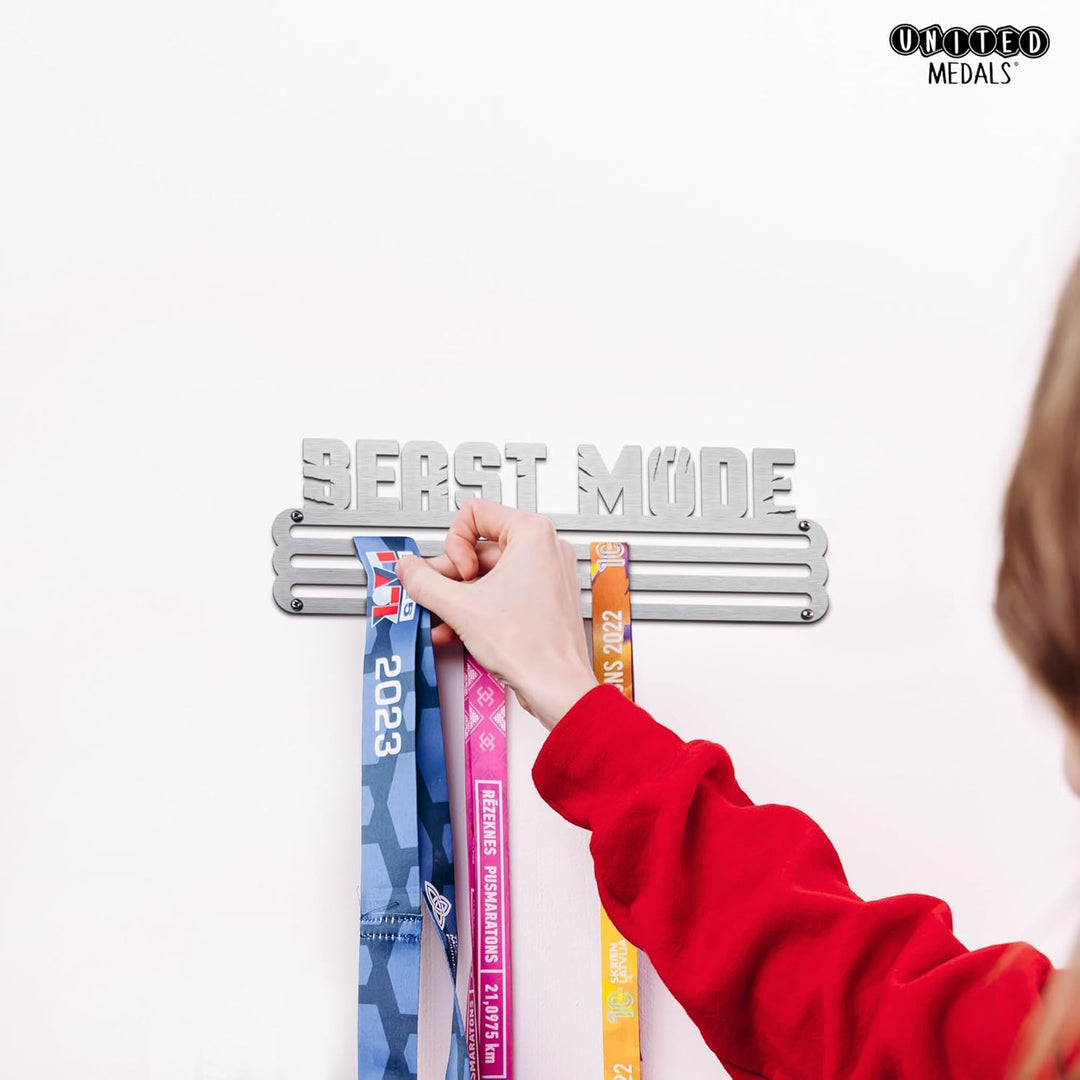 Beast Mode Medaillenhalter Stahl | Medaillen Aufhänger | Medal Hanger Holder Display Rack M - Gebürs