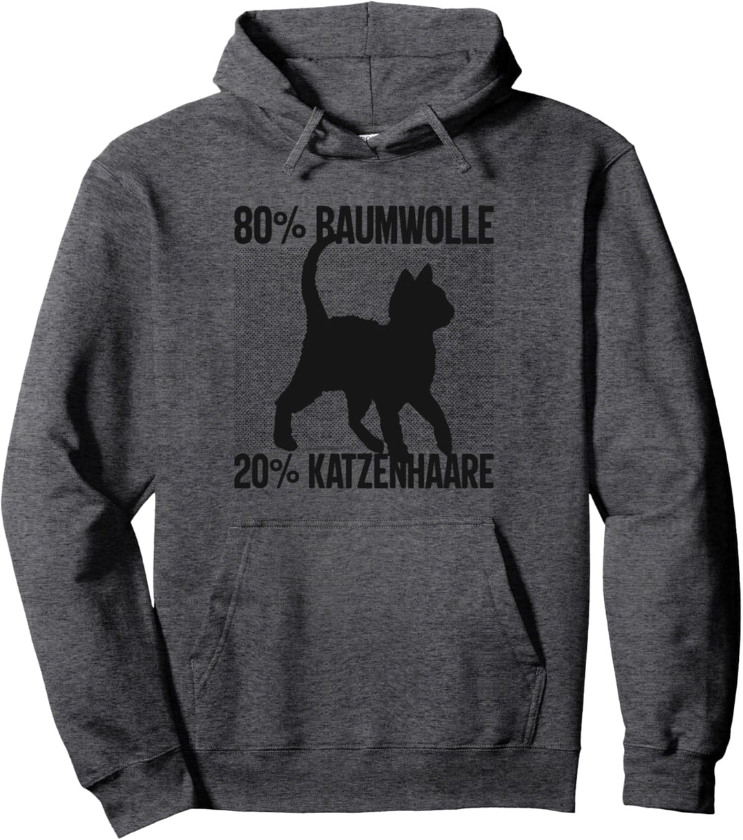 Baumwolle kann jeder - lustiger Katzenhaar Spruch - Katzen Pullover Hoodie