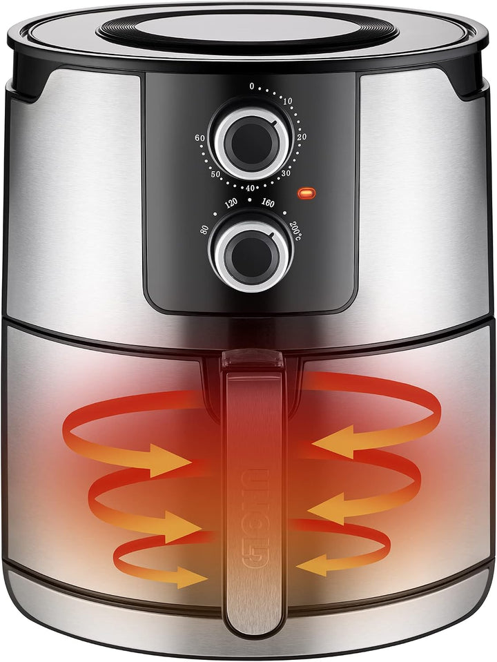 UNOLD 58655 HEISSLUFTFRITTEUSE XL zum gesunden Frittieren, Grillen, Garen, Braten, Dörren uvm. - gan