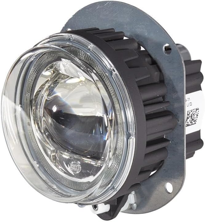 HELLA - LED-Nebelscheinwerfer - 90mm Performance L4060 - 12/24V - rund - Einbau - glasklare Streusch