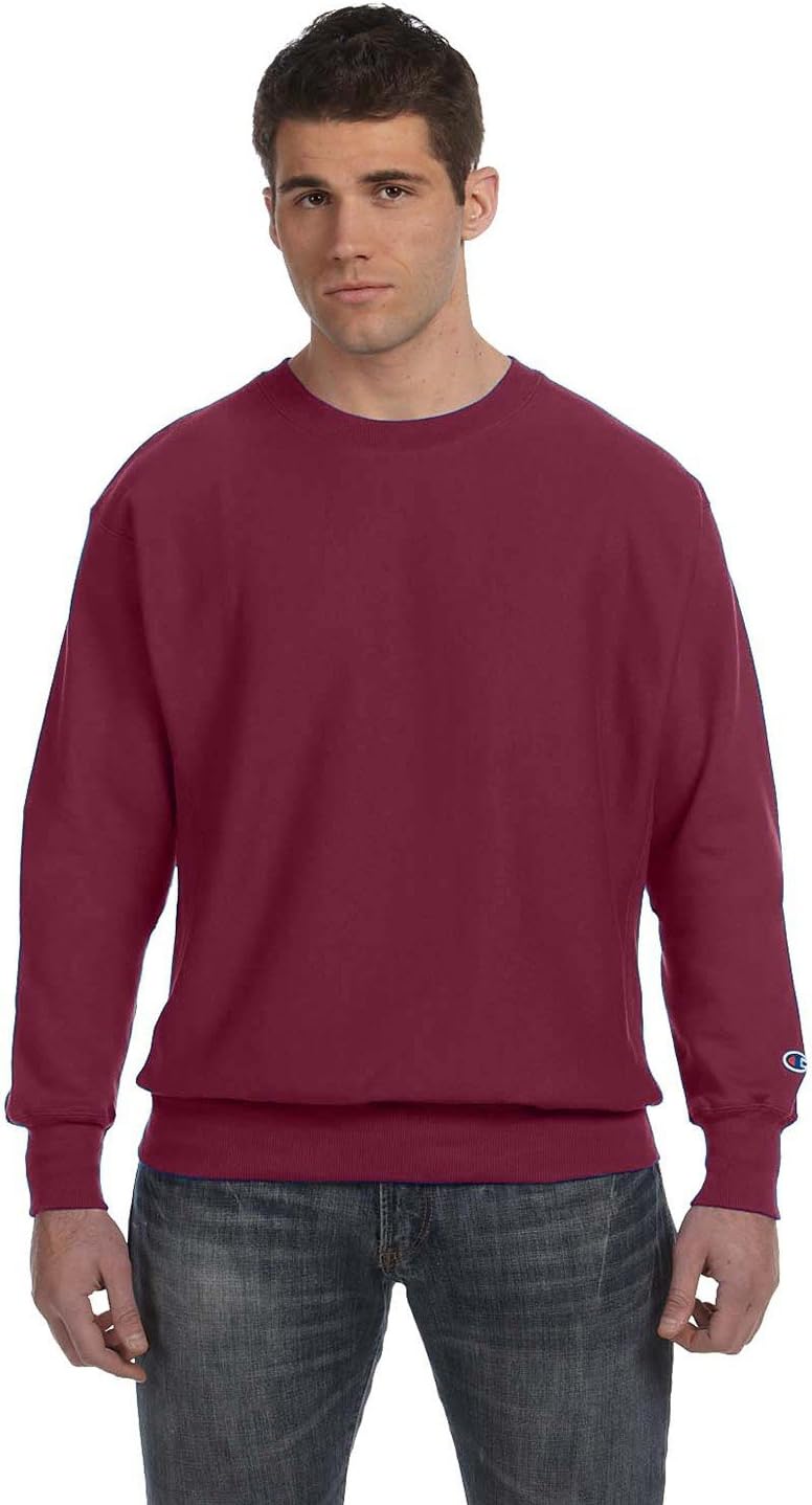 Champion Herren Reverse Weave Rundhalsausschnitt S Sport Maroon, S Sport Maroon