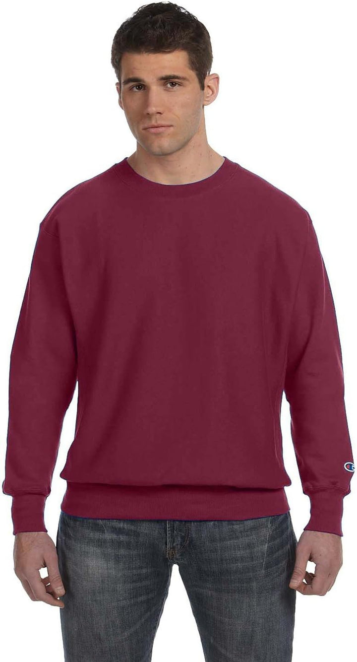 Champion Herren Reverse Weave Rundhalsausschnitt S Sport Maroon, S Sport Maroon
