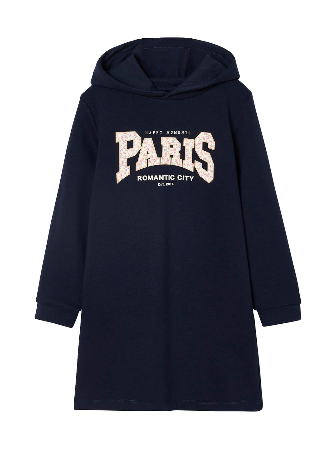 Vertbaudet Mädchen Sweatkleid mit Kapuze 86 Bleu, 86 Bleu