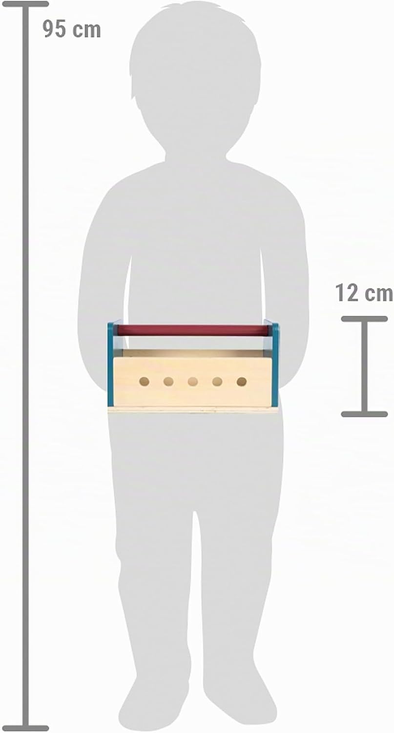 small foot Werkzeugkasten und Werkbank „Workshop“, mit Werkzeug und Zubehör aus Holz, für Kinder ab