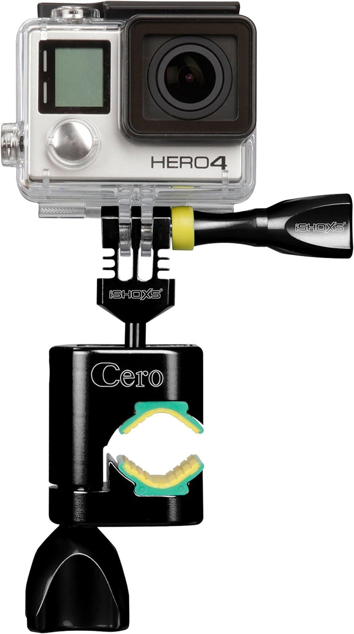 iSHOXS Cero | Action Cam Lenkerhalterung | Professioneler Aluminium Halter passend für GoPro Hero un
