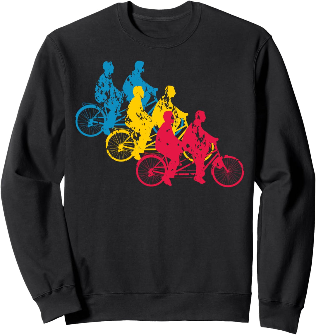 Tandem Fahrrad Vintage Retro Cool BMX MTB Mountainbike Bike Sweatshirt