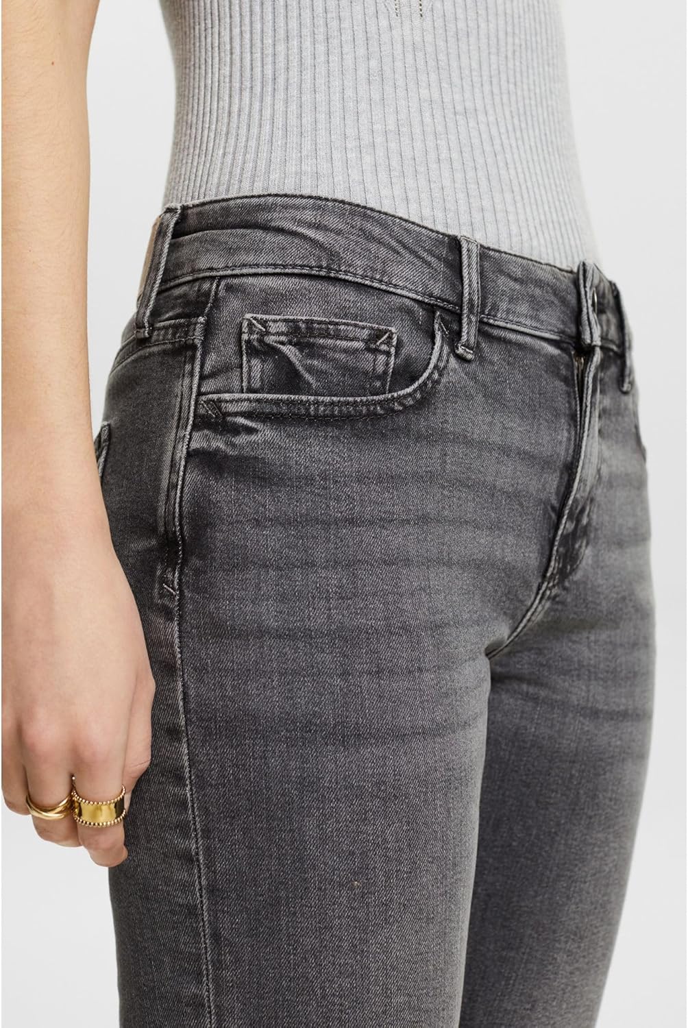 ESPRIT Damen Jeans 24W / 32L 922/Grey Medium Wash, 24W / 32L 922/Grey Medium Wash