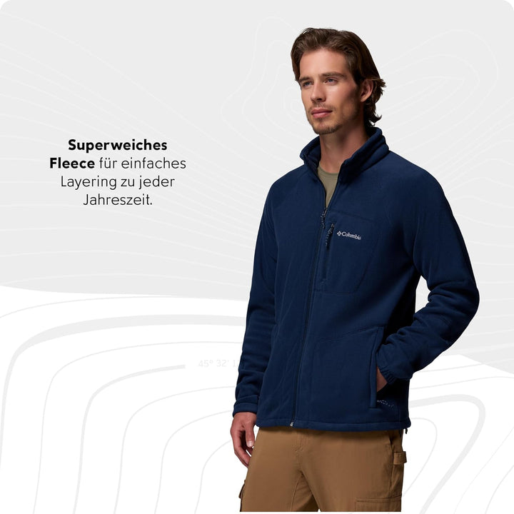 Columbia Fleece-Jacke mit durchgehendem Reissverschluss für Herren, FAST TREK II FULL ZIP FLEECE, Po