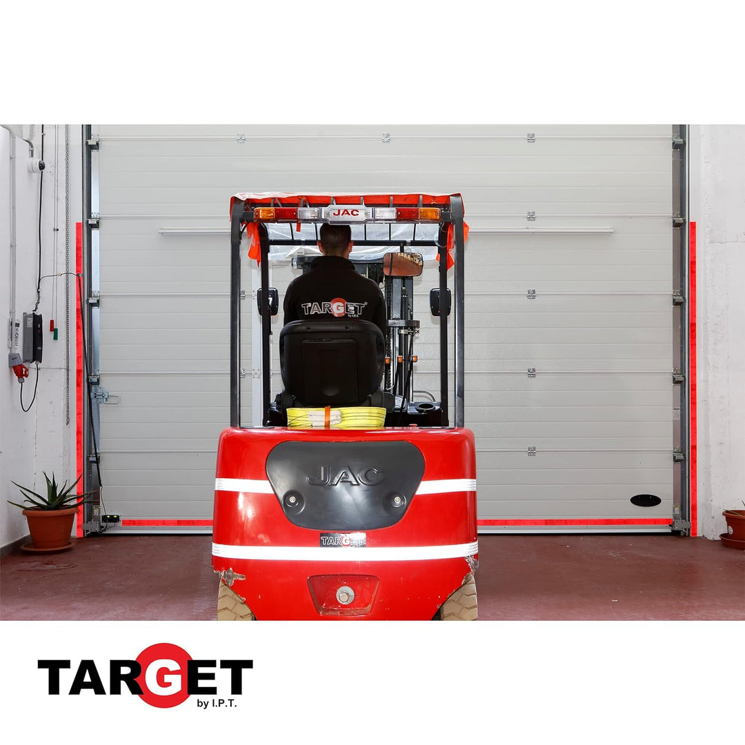 TARGET CRB3350 - Reflektierendes Band - Weiss 33 Meter x 50 Millimeter - Klebeband - Warnung - Besch