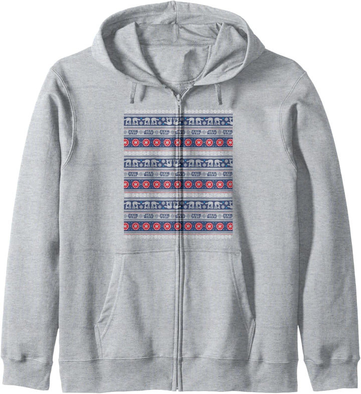 Star Wars AT-AT Blue Ugly Sweater Christmas Kapuzenjacke