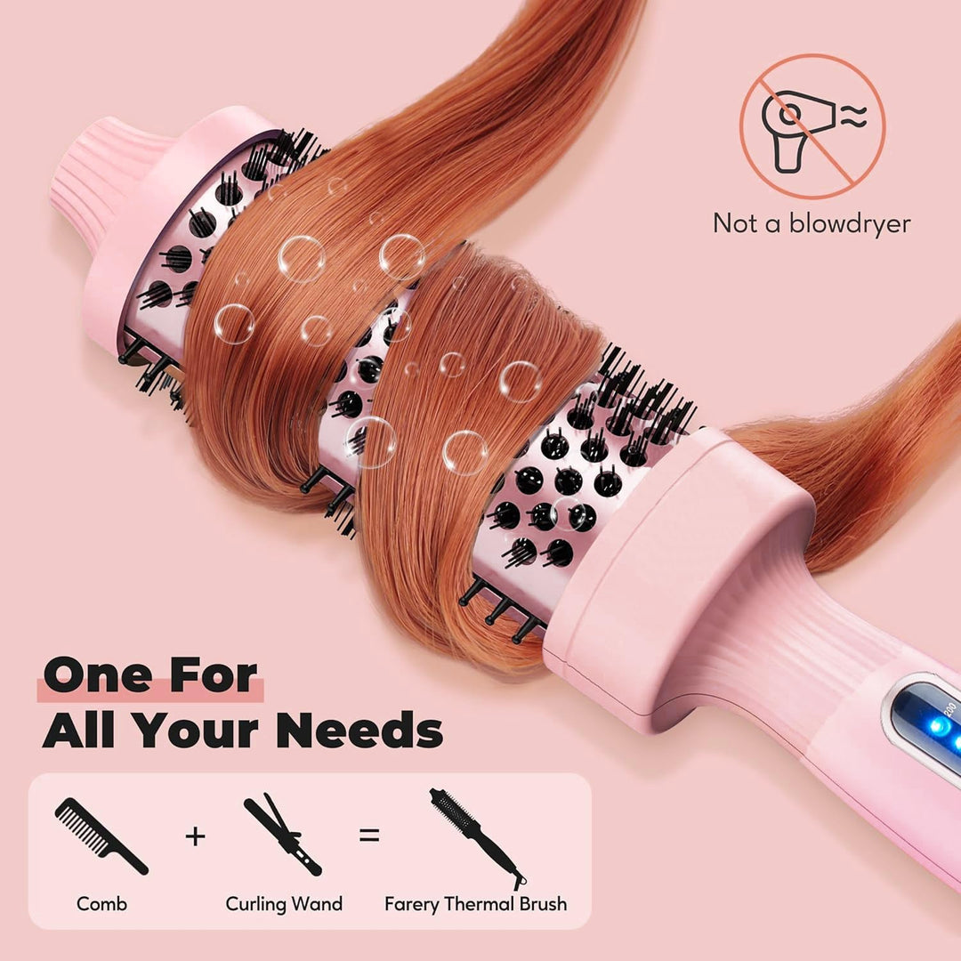 Lockenstab, Haarcurler Keramik Beschichtung, 38mm Lockenwickler, Lockenstäbe mit LCD Display,120 ℃ -