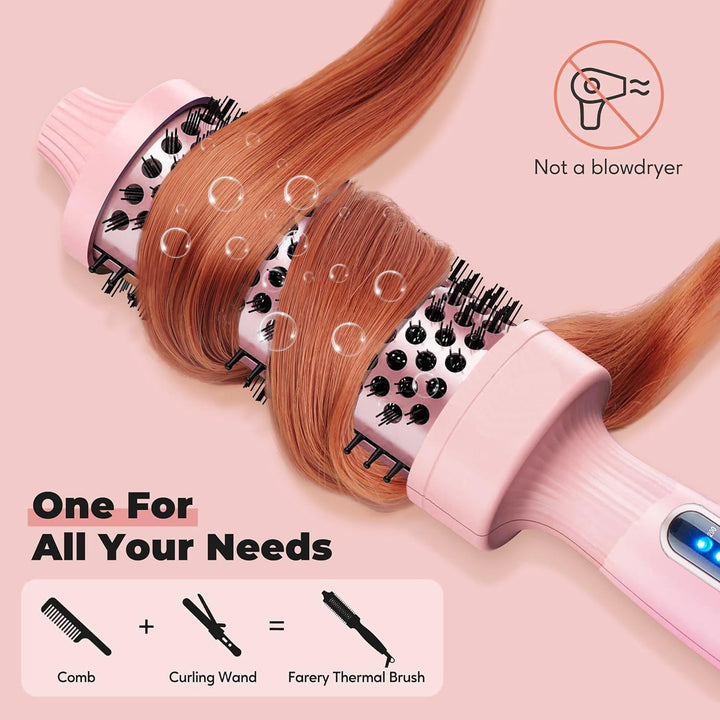 Lockenstab, Haarcurler Keramik Beschichtung, 38mm Lockenwickler, Lockenstäbe mit LCD Display,120 ℃ -
