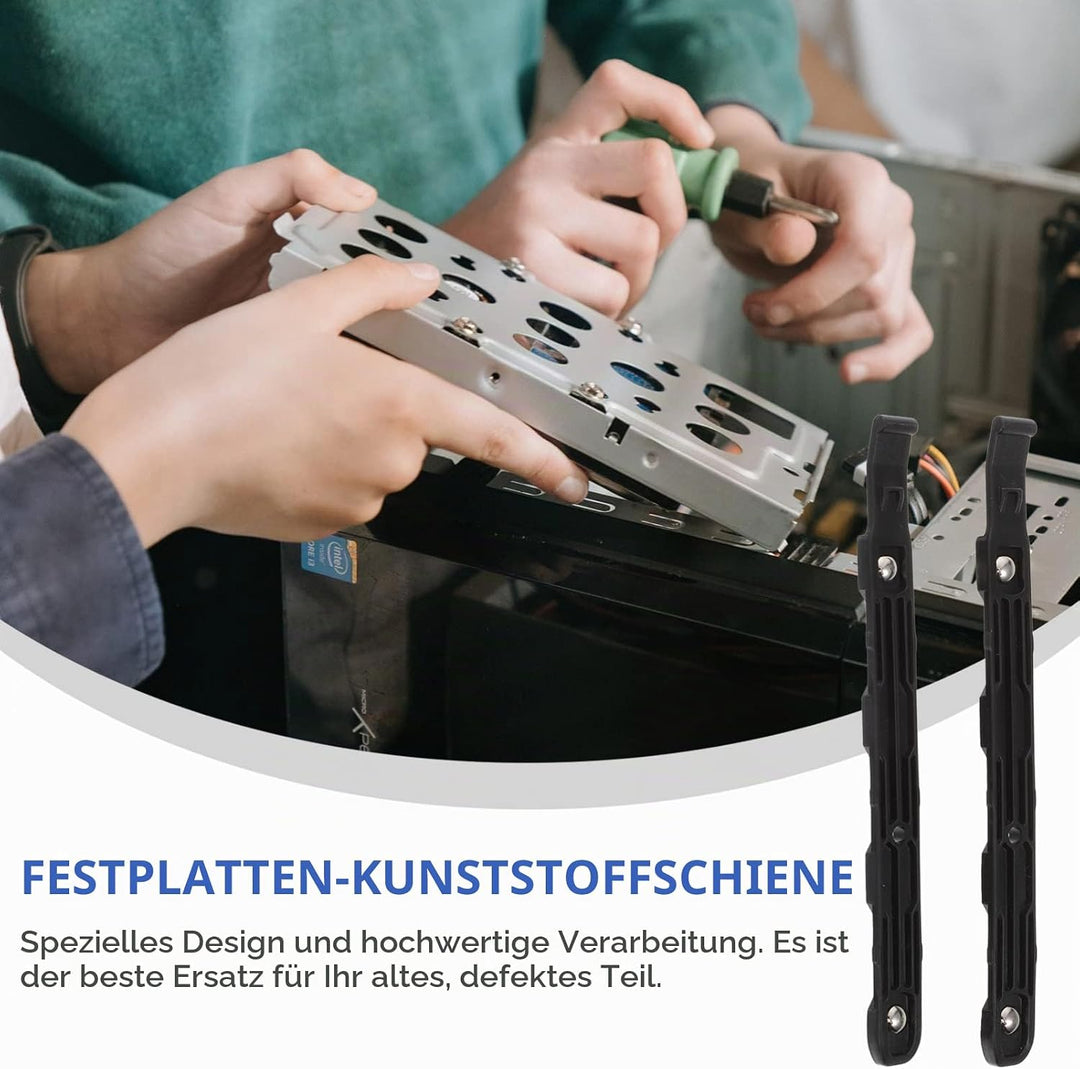 SOLUSTRE 2Paar Interne Ständer Halterung Halterung für HDD-Computer Ersatz Montage-Hartschienen Zube