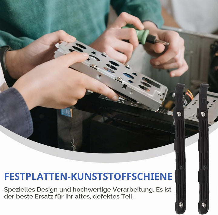 SOLUSTRE 2Paar Interne Ständer Halterung Halterung für HDD-Computer Ersatz Montage-Hartschienen Zube