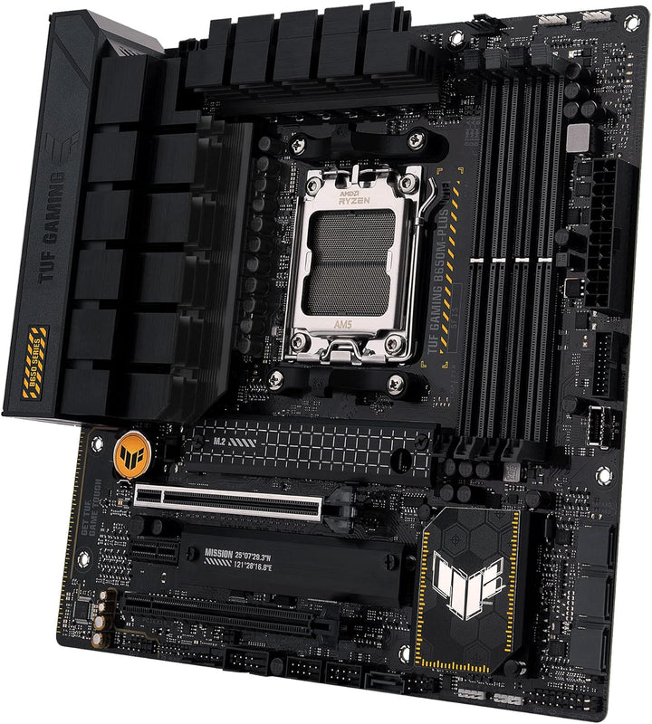 ASUS TUF GAMING B650M-PLUS WIFI Mainboard Sockel AMD AM5 (Ryzen 7000, micro-ATX, PCIe 5.0, DDR5-Spei