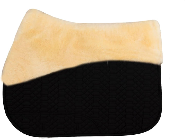 Engel Reitsport Lammfell Schabracke Half Lined SCHABRA1-VSS-SCH-MED Steppstoff schwarz Fell med. Vie