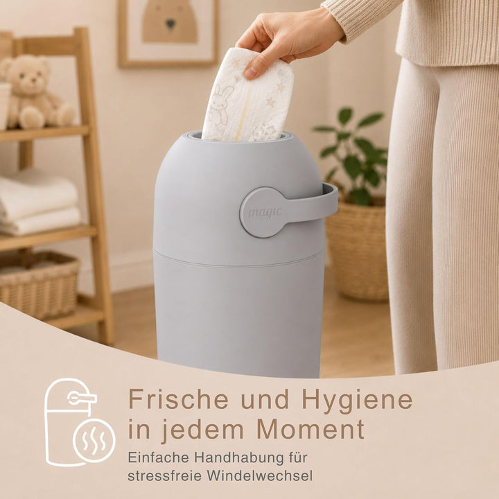 Set Magic Windeleimer Majestic &amp; Windel Blaubär Concrete, Concrete
