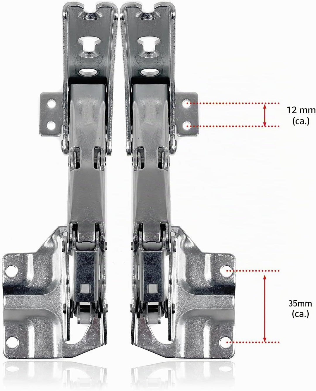 Tür-Scharnier-Set von SPARES2GO für Einbau-Kühlschrank/-Gefrierschrank von Hettich (linke und rechte